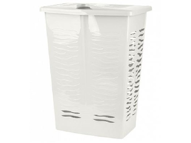 Корзина для белья Keeplex Regular с откидной крышкой 42л 39,8х29,9х53,7см белое облако